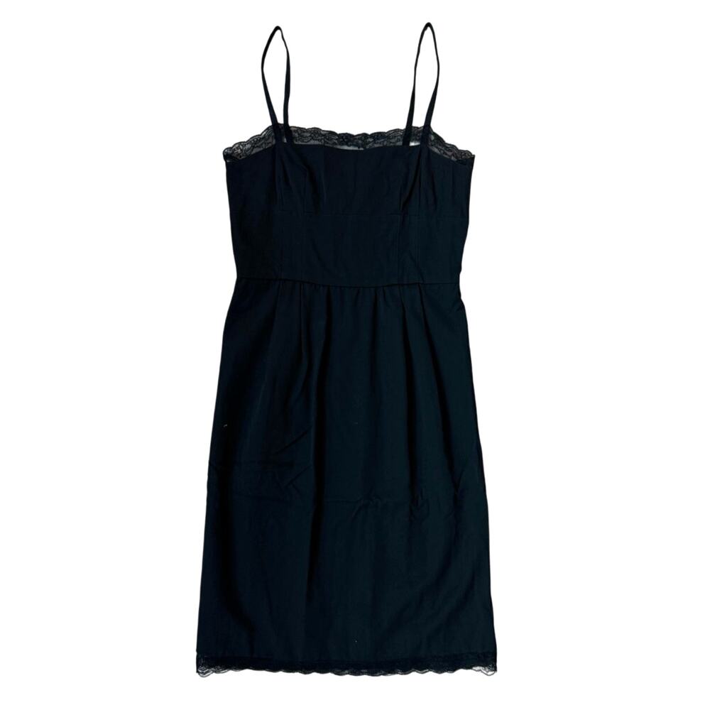 Karl Lagerfeld Black Vintage Lace Trim Dress - 42